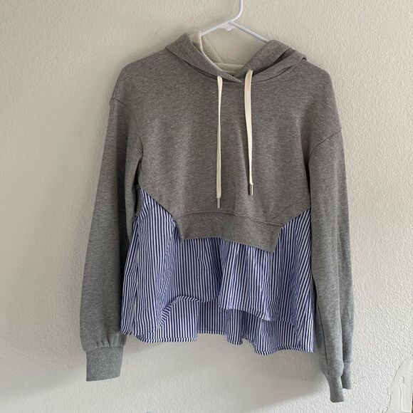 Veronica Beard Hockley Cotton Drawstring Sweatshirt - Picture 2 of 8